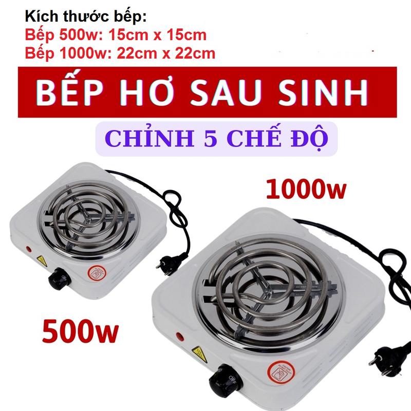 Bếp hơ lá trầu cho bé bếp điện mini hơ sau sinh cho mẹ và bé 500w và 1000w - Bảo hành 12 tháng Nồi Điện Nồi Lẩu Điện