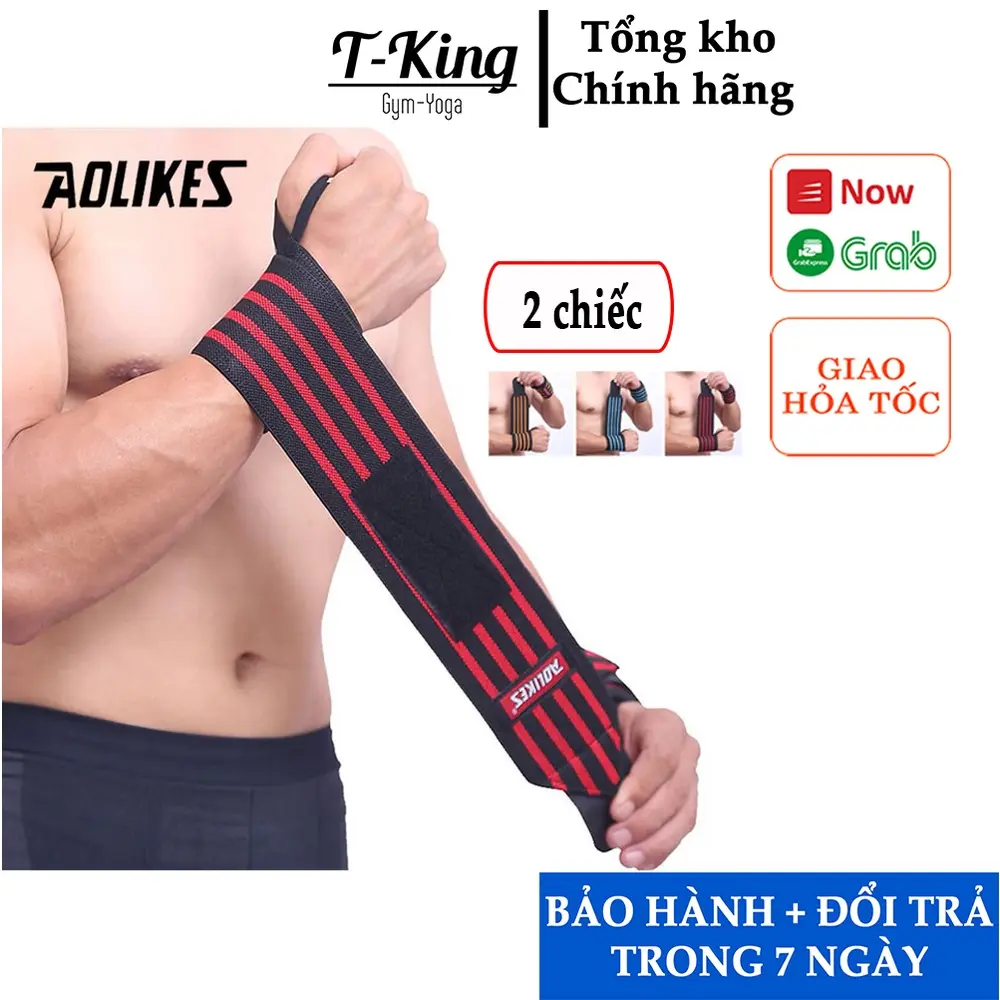 Đai Quấn Cổ Tay tập GYM, Thể Dục  bảo hộ cổ tay, Quấn Cổ Tay chính hãng Sport Aolikes cao cấp - Phụ Kiện Đai Bảo Vệ Cổ Tay tập Gym Thun