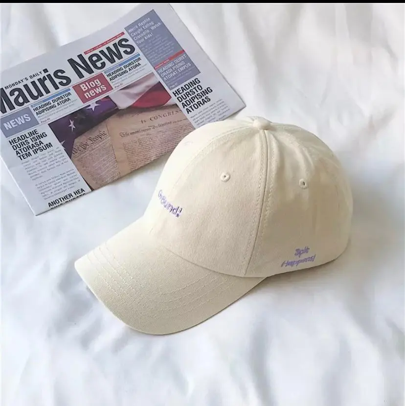 Topi Pria dan wanita Baseball cap Ground Bordir Terbaru