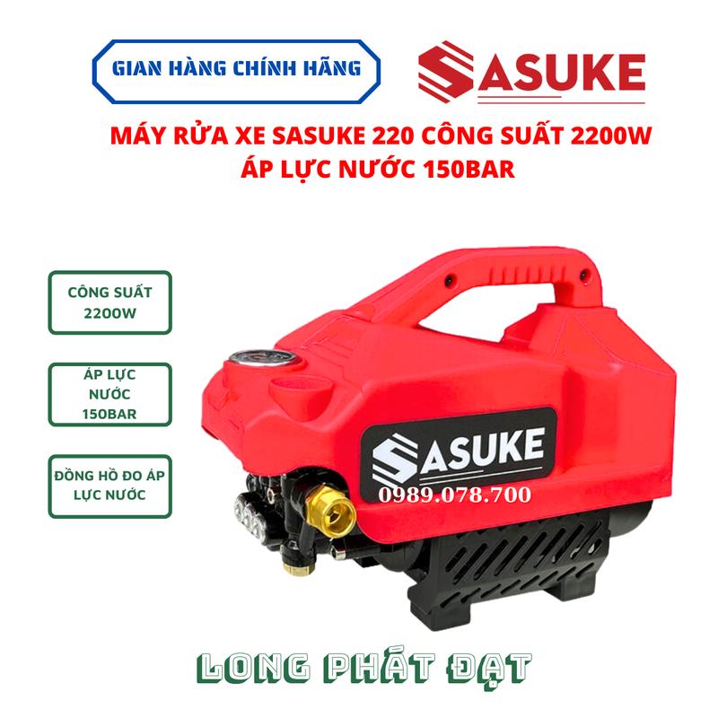  Máy rửa xe Sasuke 220 mô tơ lỗi đồng Công suất 2200w áp lực nước 150bar 