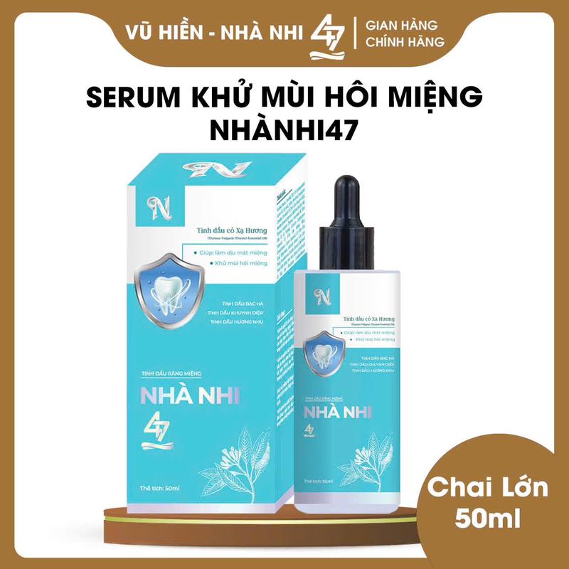 CHÍNH HÃNG - (Chai 50ml) Serum Khử Mùi Hôi Miệng Nhà Nhi 47 (Xịt miệng) - Hàng chính hãng