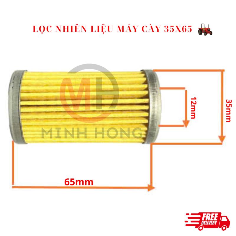 Lọc nhiên liệu máy cày Iseki 35x65 (L2) ( dùng chung Yanmar, Shibaura) Phụ Tùng Lọc nhiên liệu 1