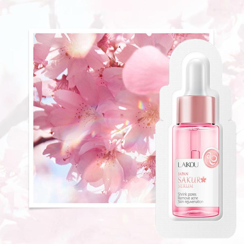 Product Introduction of Sakura Brightening Facial Serum Moisturizing Sachet Smooth Wrinkle For Dullness Skin Care 26