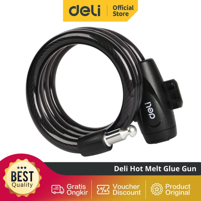 Gambar Deli Cable Lock / Gembok Sepeda dengan Kunci Anti Maling DL508001 Roda Outdoor dari Delitools.id Kab. Tangerang Tokopedia