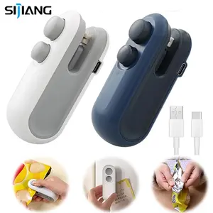 SIJIANG Snack Sealer Mini Hand Sealer Portable Sealer Pengemas Makanan Press Kemasan Plastik Snack Elektrik USB Rechargeable