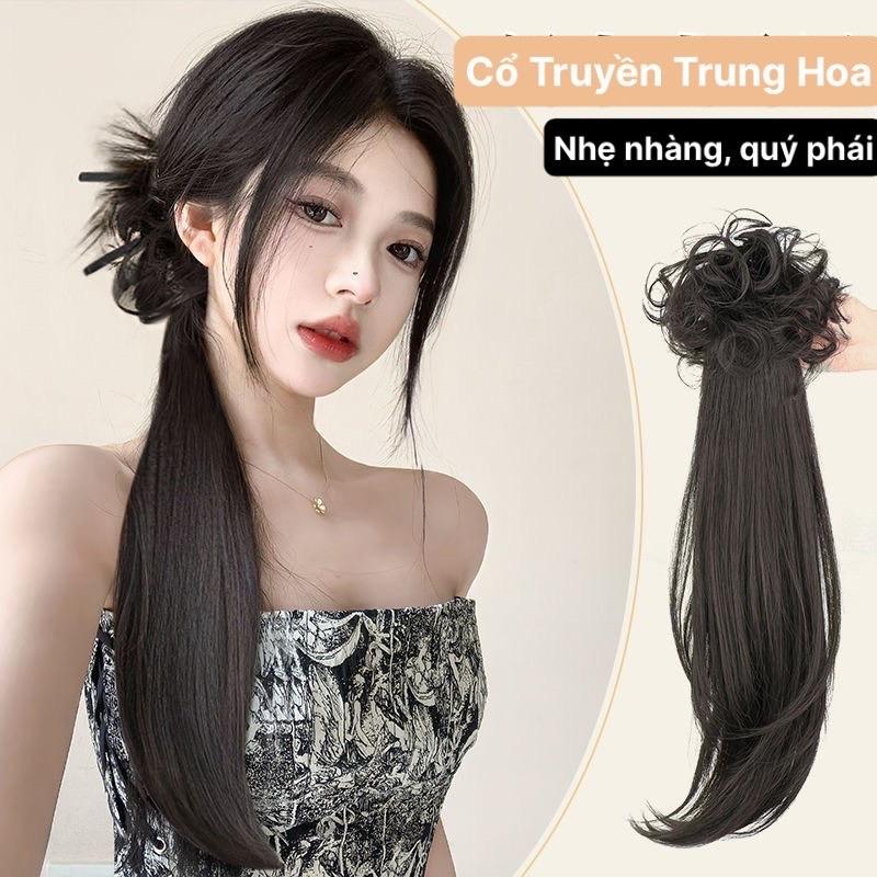 Búi gắp trung hoa BTH01, đủ màu, phụ nữ tóc giả