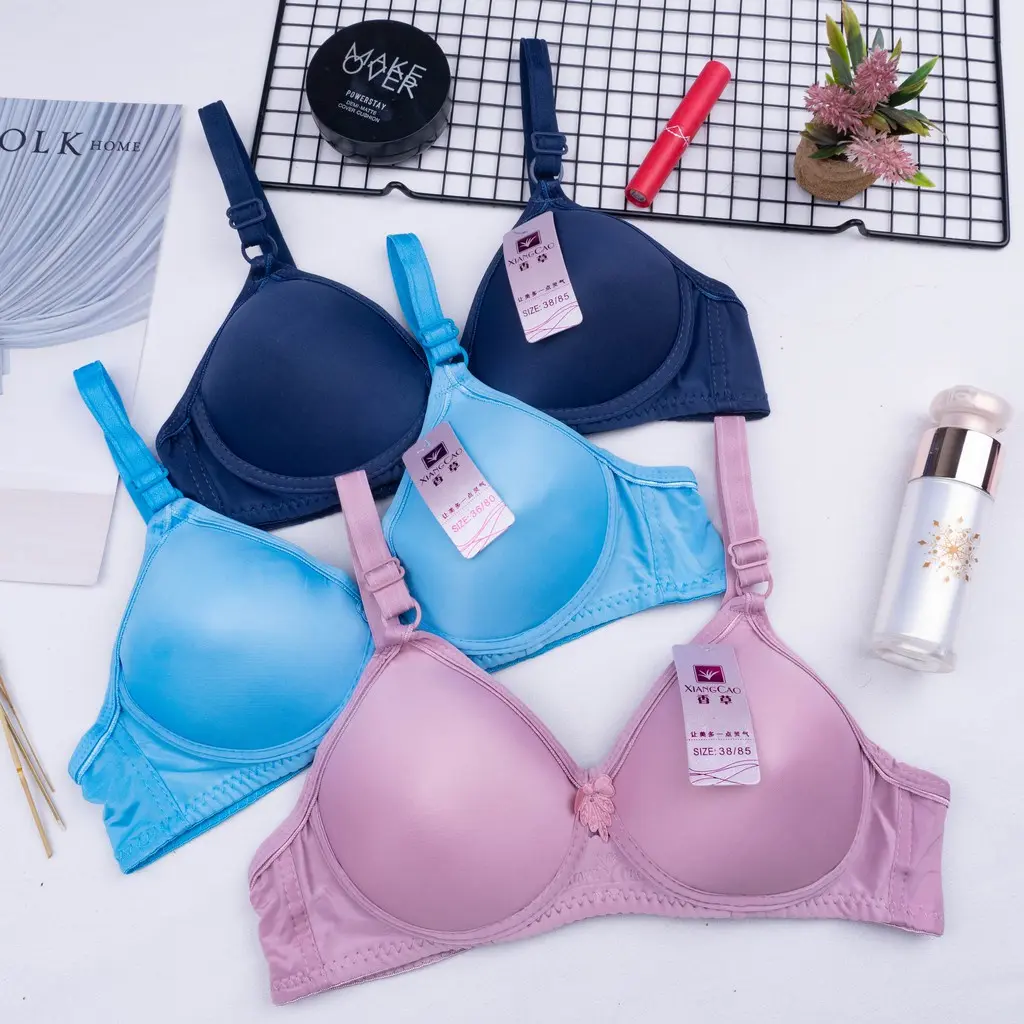Paket 3 Pcs Bra Xiang Cao Busa Tanpa Kawat