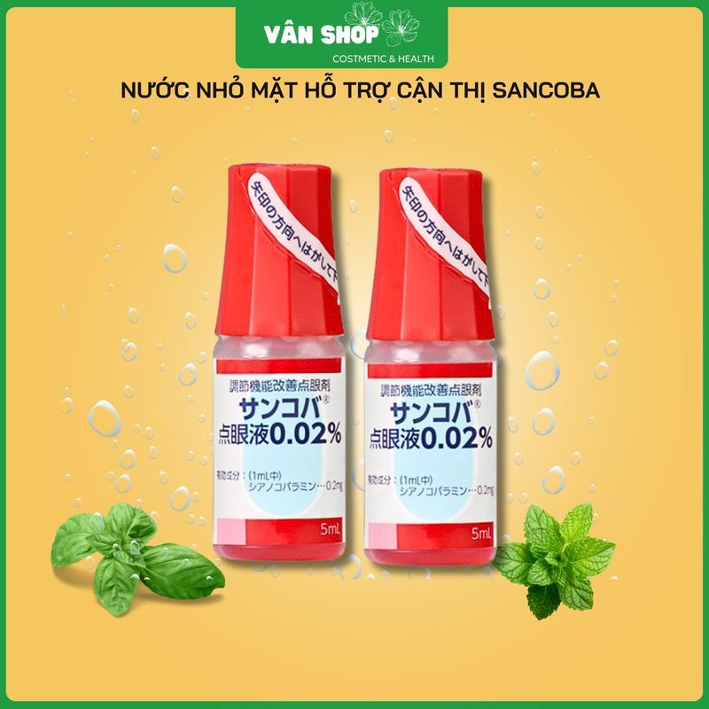 [ Combo 2 - 10 lọ ] Nước nhỏ mắt hỗ trợ cận thị Sacoba Nhật Bản - Chăm Sóc Mắt, Lens Nữ Women