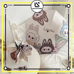 payung lipat  labubu payung lipat UV payung pendek anak dewasa gambar lucu payung kecil
