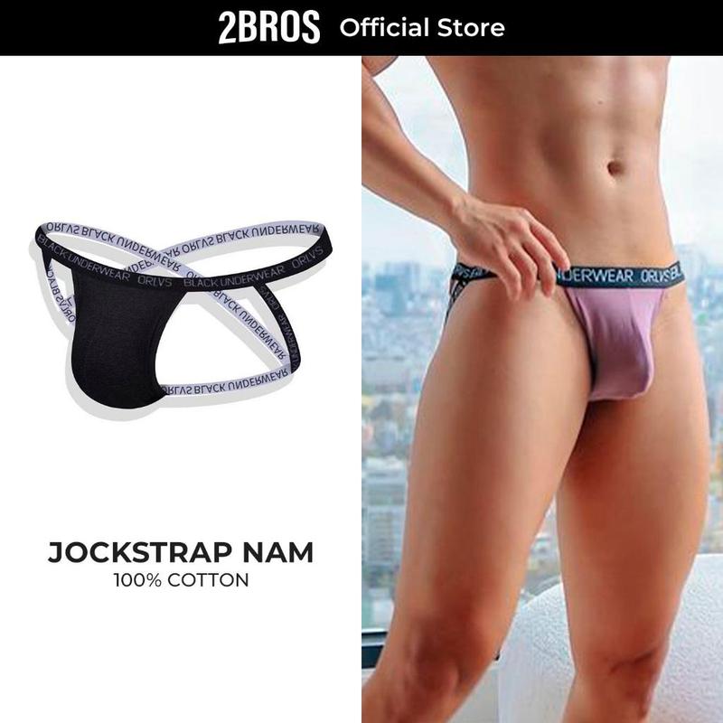 Quần Lót Jockstrap Nam ORLVS Cotton quần sịp nam sexy Nâng Mông dây chéo bông thoáng mát