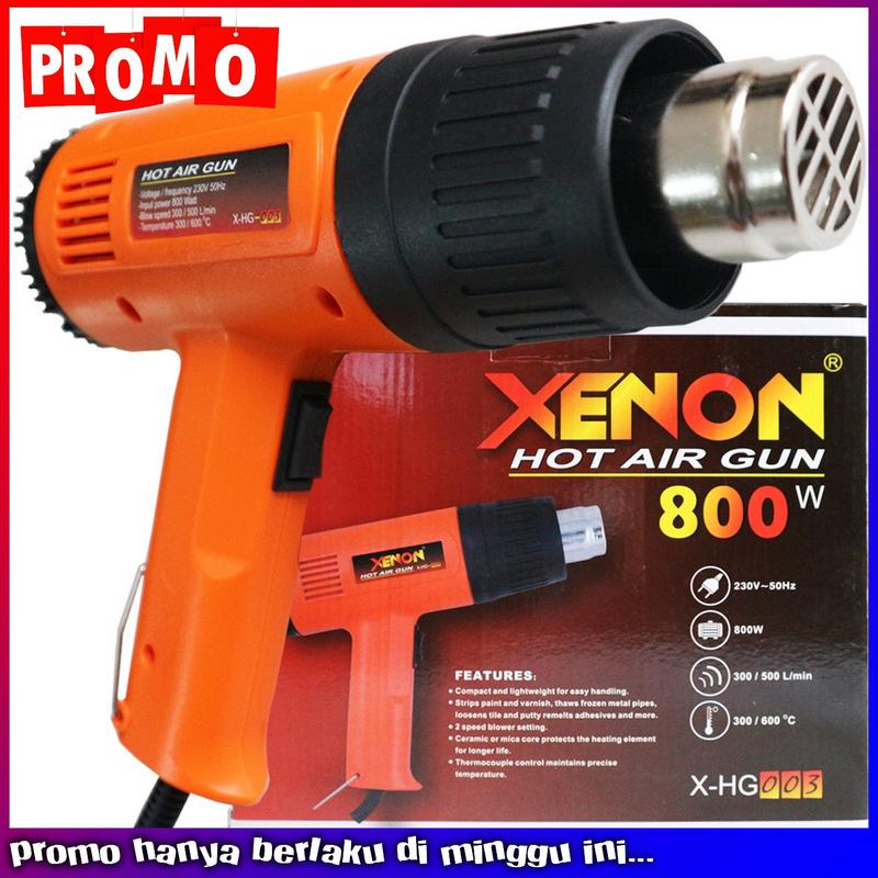 [cuci gudang] Hot Air Gun XENON HG003 Heatgun Pemanas Sticker  dan Kaca Film Murah Berkualitas 3
