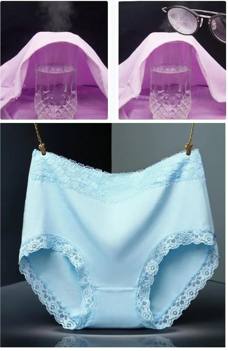 Product Introduction of 4Pcs Women Underwear High Waist Cotton Panties Plus Size Soft Breathable Panties Lingeries Panty Shorts Underpant Lady 26