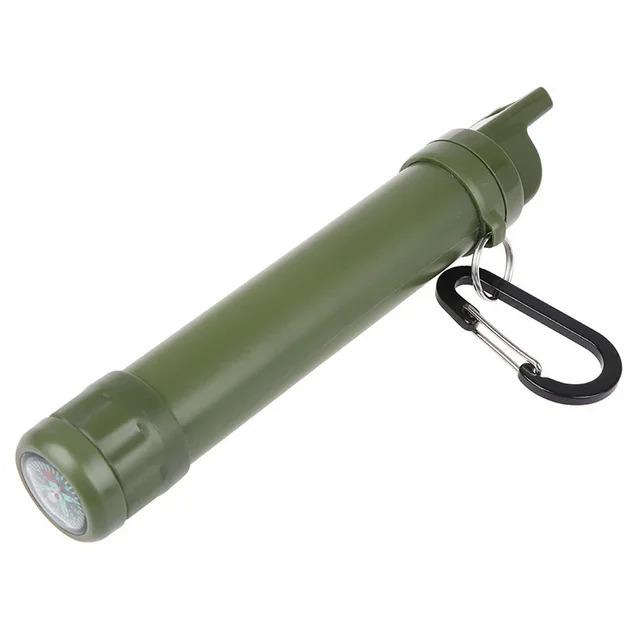Personal WATER PURIFICATORS with Filter Survival Kit with Whistle, Compass, Hiking Pajita for Safety and Survival Camping Supplies 6