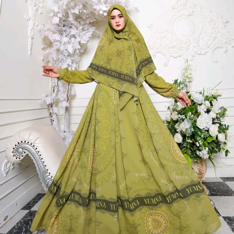 Gamis printing by yumna syari 1