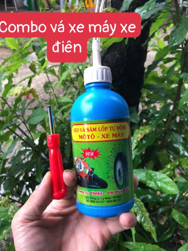 Keo Tự Vá Lốp Xe Máy Không Ruột, Keo Đổ Lốp Tự Vá, Keo Đổ Vỏ Xe Máy