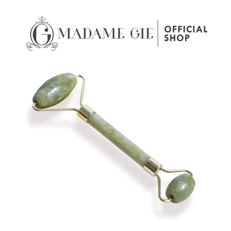 Madame Gie Face Massager - Jade Roller Guasha 2in1 mengencangkan wajah 3