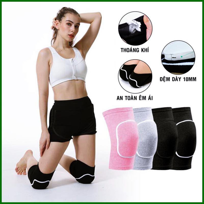 (01 ĐÔI) Gối Thể Thao Chính Hãng Bảo Vệ Đầu Gối Nam Nữ Bó Băng Quấn Khớp Gối Giá Rẻ Tập Yoga Khiêu Vũ Thủ Môn Đạp Xe Nhảy Dancer