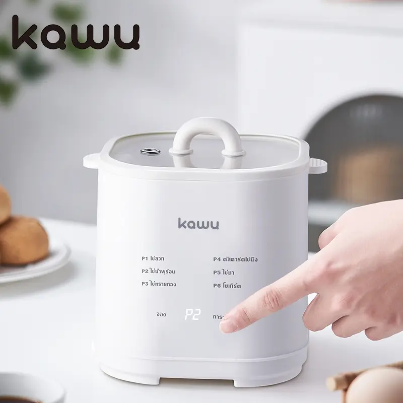 [ส่งฟรี] [โรงงานแบรนด์ ] kawu XM-ZD10 เครื่องไข่ต้มไฟฟ้าสแตนเลสพลาสติก Double Layer เครื่องไข่ต้ม เครื่องไข่ต้ม เครื่องไข่ต้ม