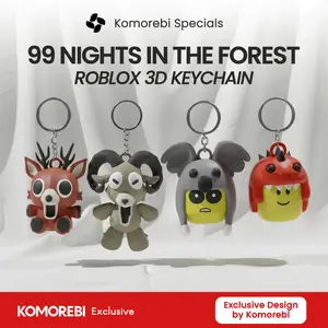 Gantungan Kunci Tas Gaming 3D Karakter Roblox 99 Nights In The Forest The Deer Dino Hadiah Anak (72)