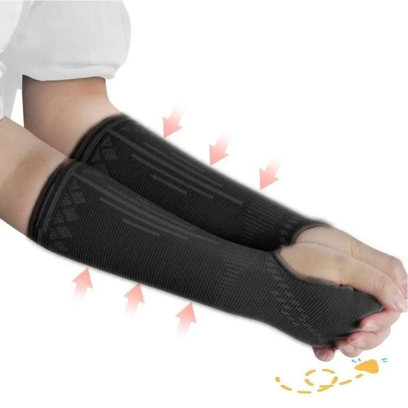 Product Introduction of 1Pair Tennis Polyester Volleyball Arm Sleeves Breathable Elastic Sports Wristbands Multifunctional Pink/Black Volleyball Wristbands Volleyball Player 13