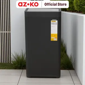 AZKO Krisbow 25 ltr Tempat Sampah Upper Swing - Hitam Tong Sampah Swing Wadah Pembuangan Alat Kebersihan Outdoor Dan Indoor Trash Bin