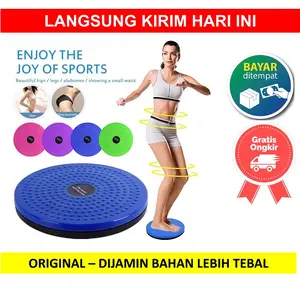Piring Senam Pinggang Waist Twisting Disc Alat Olahraga Putar Pelangsing Tubuh Pengecil Perut Piringan Senam Pengencang Bokong