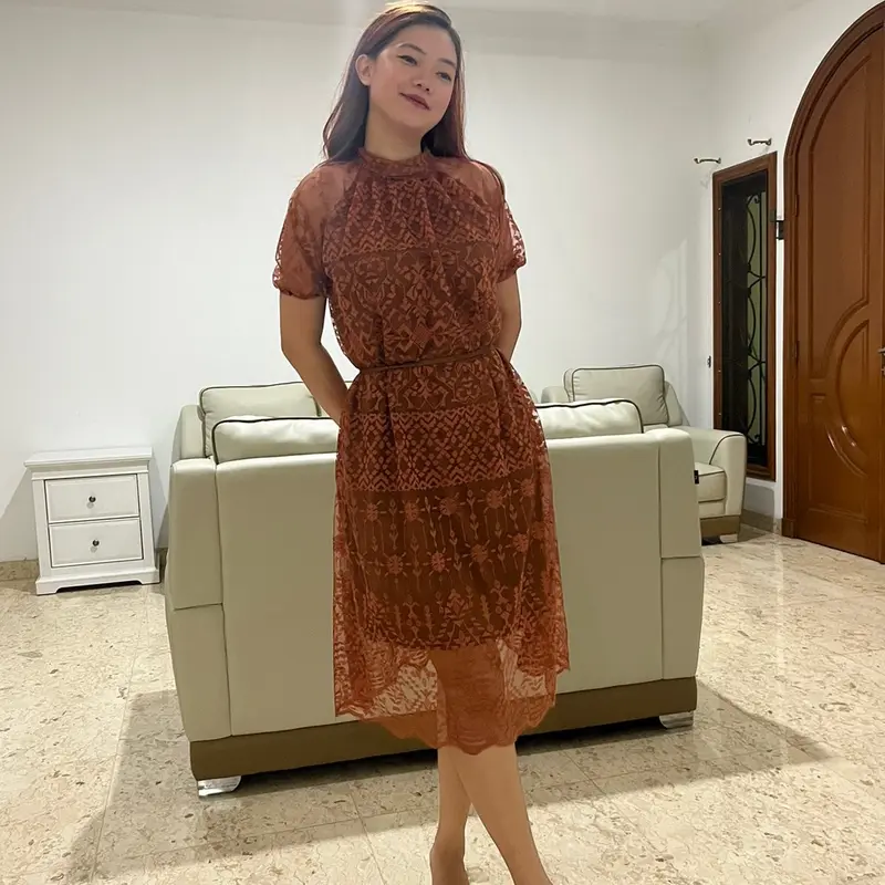 Dress W48 Korean Look Dress Wanita 2
