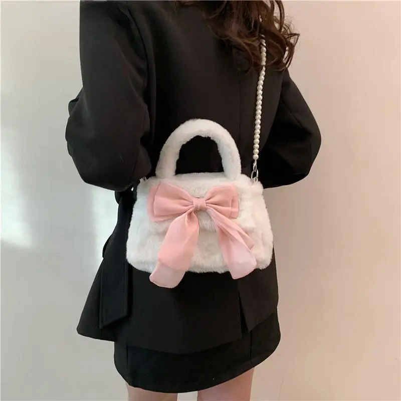 Túi Đeo Chéo Nơ, Thời Trang Và Dễ Thương, Phong Cách Hàn Quốc, Túi Nữ, Túi Xách Thiết Kế Sang Trọng Cổ Điển Túi Đeo Chéo Nơ, Chất Liệu Vải Bố Thời Trang, Túi Đeo Vai Xu Hướng 2024, Chất Liệu Pu, SS24
