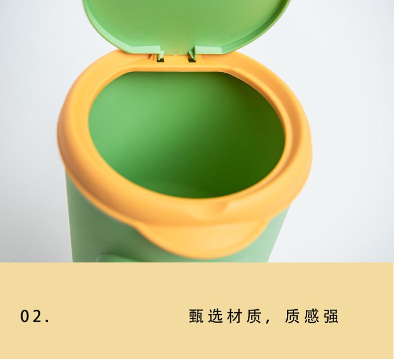 Product Introduction of Thùng Rác Để Bàn, Mini Và Dễ Thương, Thích Hợp Cho Văn Phòng Và Gia Đình, Phong Cách Ins, Đơn Giản, Có Nắp, Thùng Đựng Đồ Nhỏ [Còn Hàng] Đồng 12