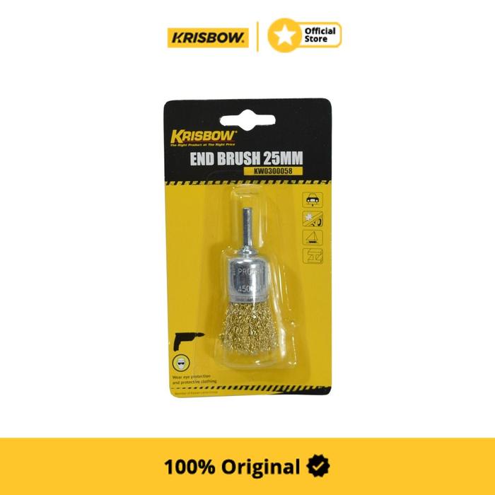 Gambar KRISBOW KEPALA SIKAT KAWAT END CUP 2.5 CM dari Krisbow Official ID Kab. Bekasi Tokopedia