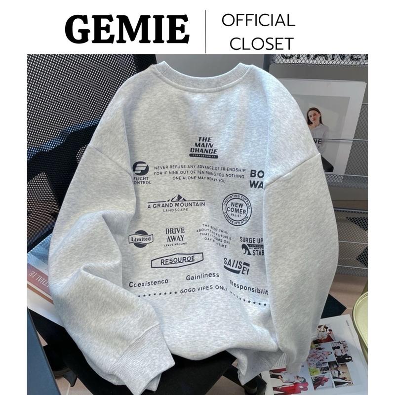 Áo sweater LIMITED cổ tròn nam nữ unisex chất nỉ bông form rộng tay bồng ulzzang áo nỉ hoodie không mũ Women Top áo nỉ áo nỉ