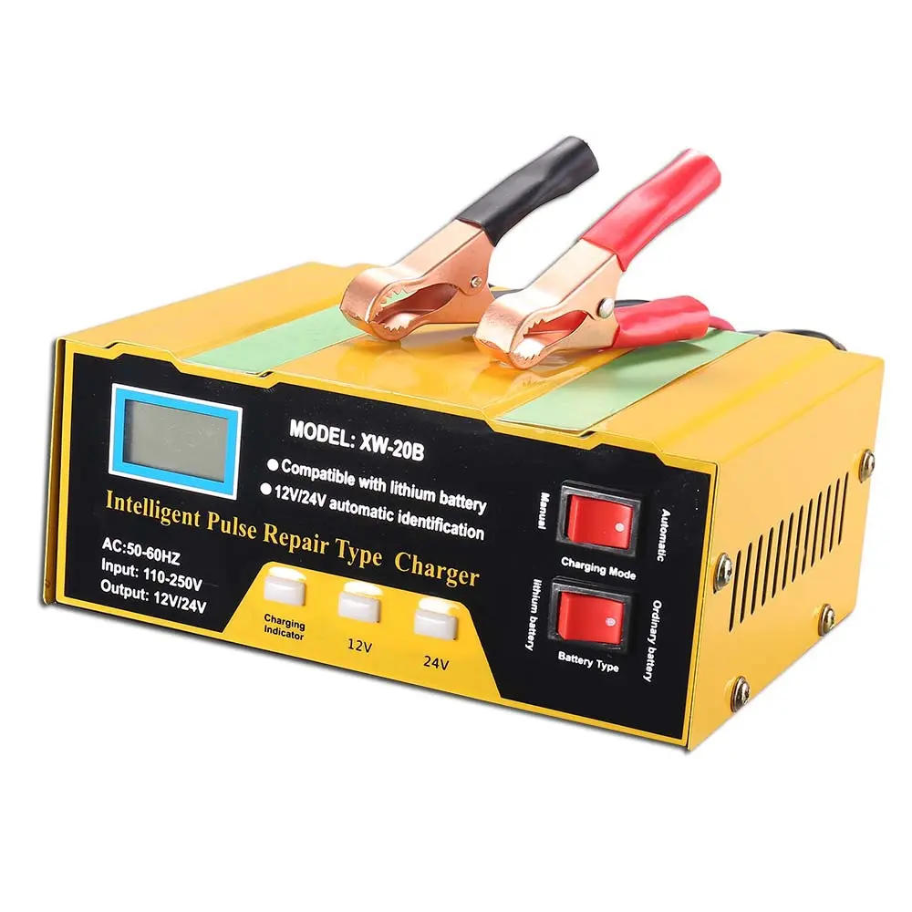 Charger Aki Mobil Lead Acid Smart Charger 12V / 24 V 6-105 AH Car