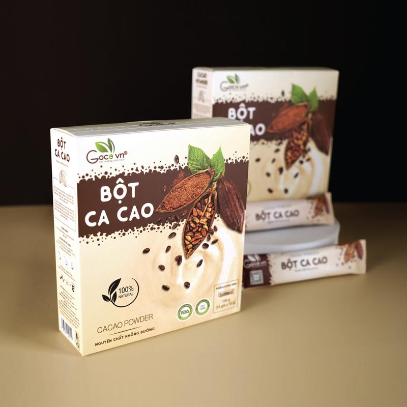 Bột cacao nguyên chất Goce - 150g (15 gói x 10g) ST 3