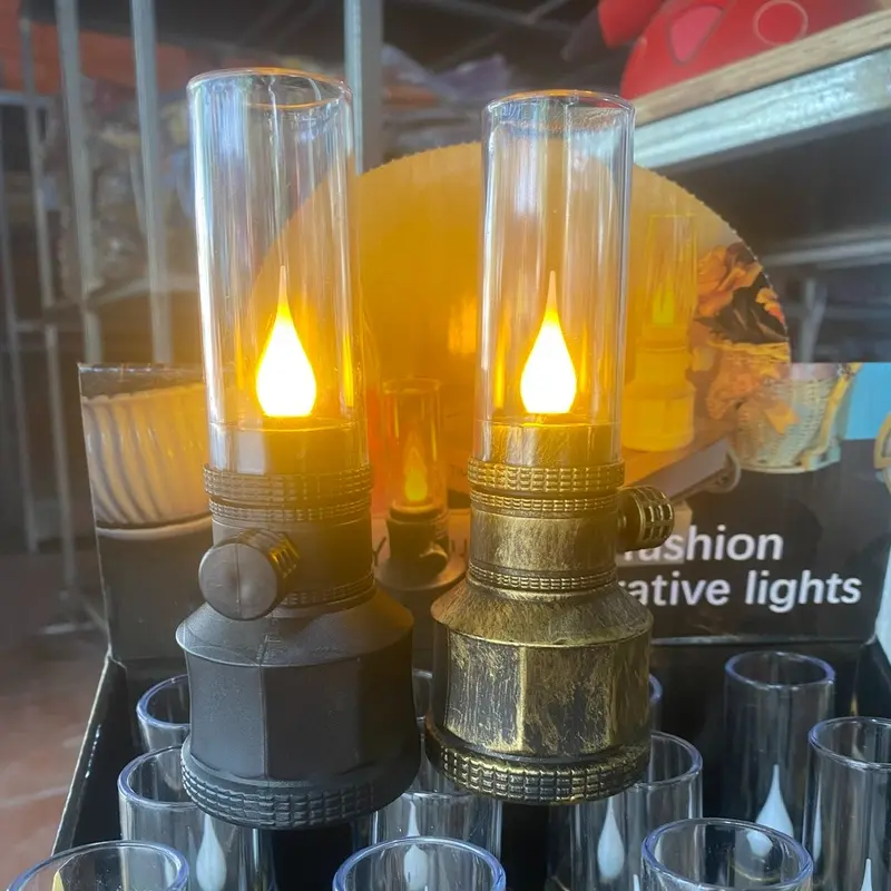Đèn Cầy Cổ Điển - Dùng Pin Thiết Kế Cổ Điển Trang Trí Dùng Làm Đèn Thờ , đèn thờ phong cách cổ điển, chạy bằng pin 6