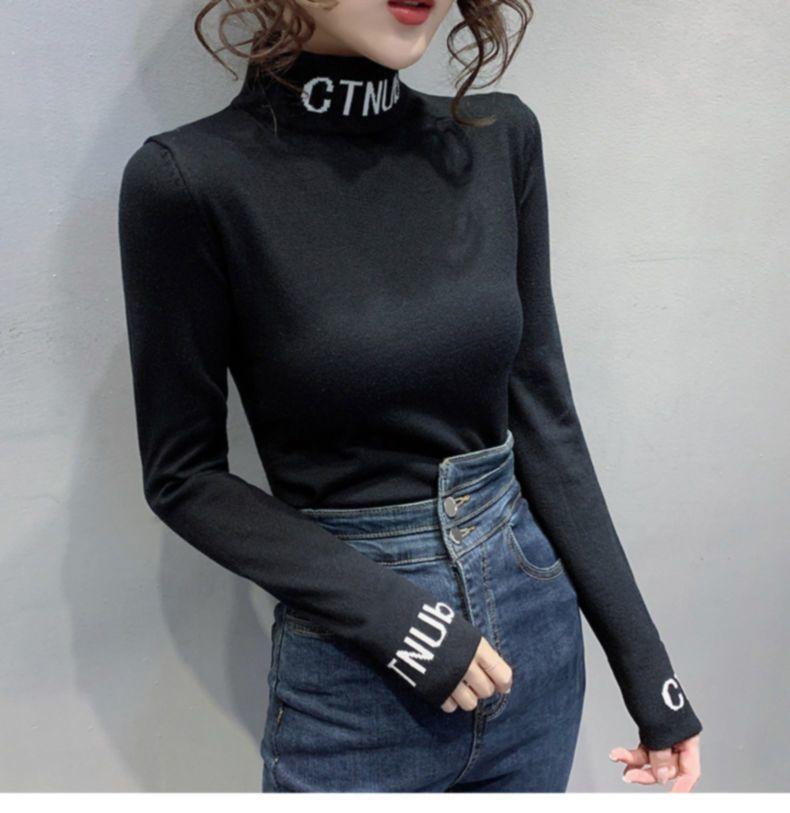 Product Introduction of Áo Lớp Nền Giữ Nhiệt Dralon, Nửa Cao Cổ, Dành Cho Nữ, Mùa Thu Và Mùa Đông, Lót Lông Cừu, Dày Dặn, Ngoại Cỡ, Thích Hợp Cho mm Béo (100,00kg), Áo Phông Đồ Lót, Năm 2025 16