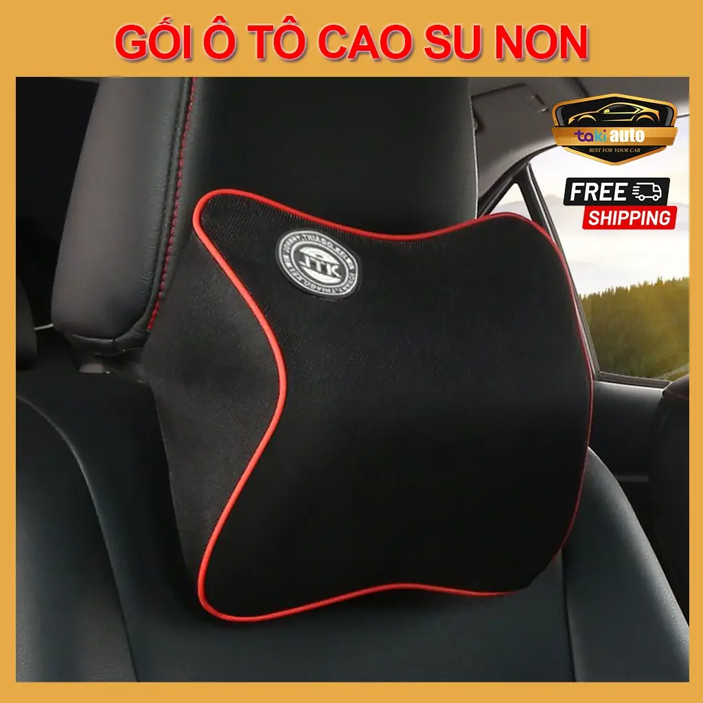 Gối tựa đầu ô tô, gối kê cổ cao su non cao cấp, gối ôtô siêu êm đàn hồi tốt kê đầu ô tô xe hơi chống đau mỏi vai gáy