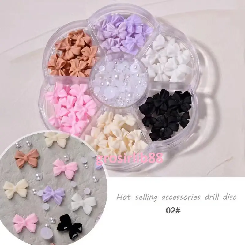 HIASAN 7IN1 pita jelly hiasan nail art 3 D 1 box