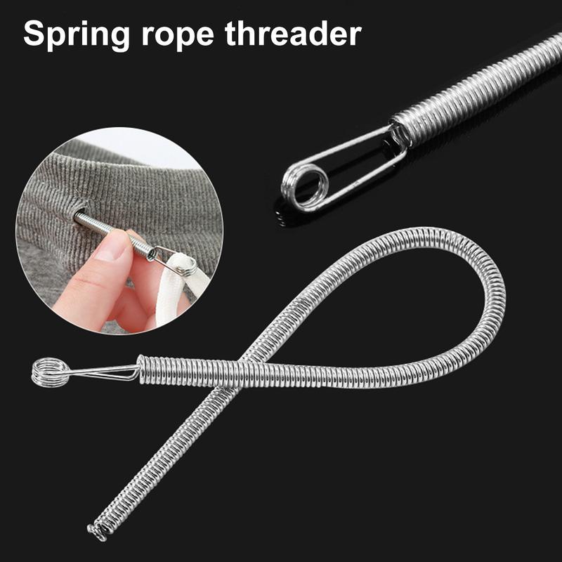 Haqfyqy Spring Drawstring Threader Bendable DIY Rope Threade - TikTok ...