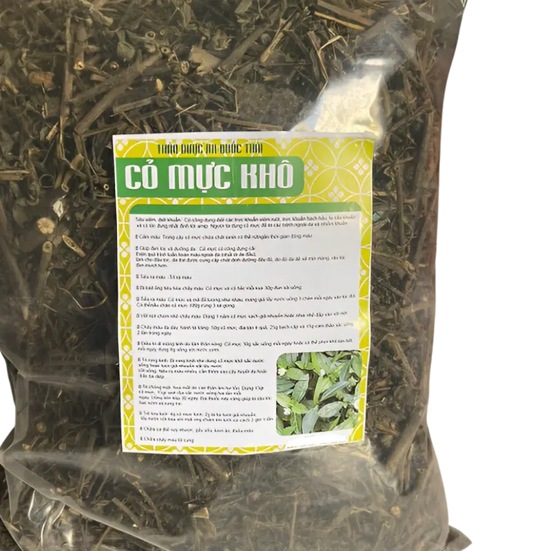 1Kg Cây Cỏ Mực (Cỏ Nhọ Nồi Khô) Đóng Gói Sạch Sẽ 5