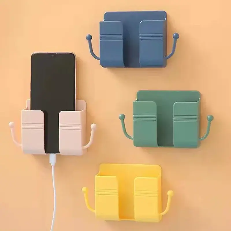 Mobile Phone Wall Holder Universal Cellphone Charge Hook Hanging Stand Bracket Hooks Charging Dock Mobile Phone Accessories