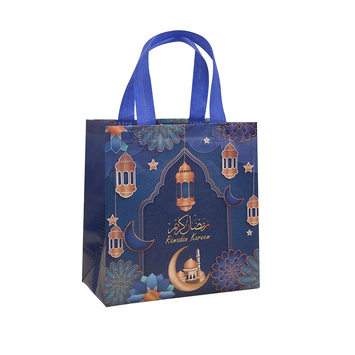 2025 Ramadan Kareem Gift Bags Nonwoven Candy Cookie Snack Packaging Bag Box Eid Mubarak Muslim Islamic Festival Party Supplies