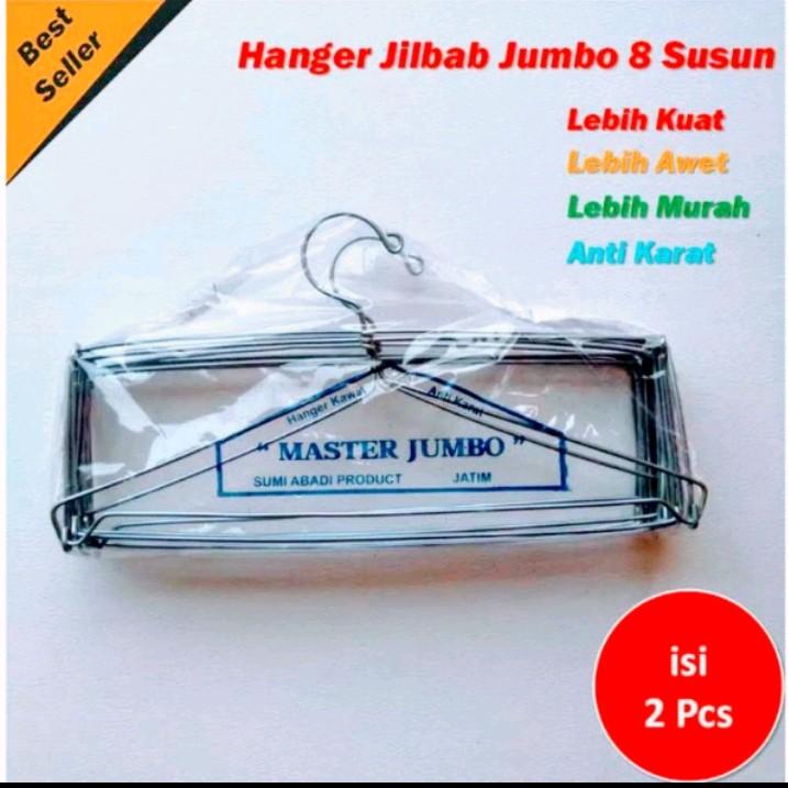 HANGER JILBAB 8 SUSUN ISI 1 PCS .BAHAN BESI TEBAL ANTI KARAT.Besi kuat dan kokoh.. Gantungan 4