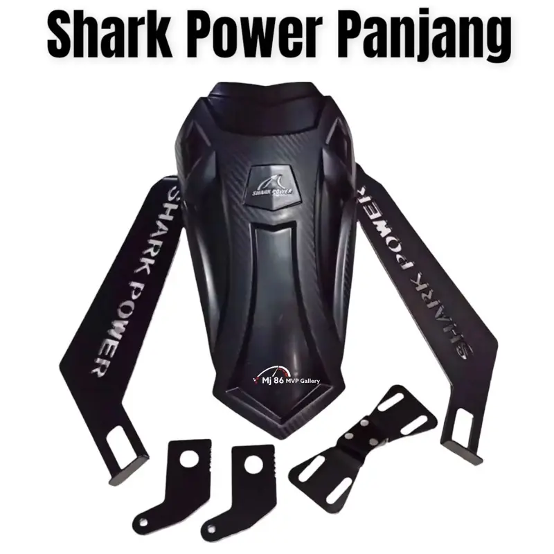 Lagi Promo Mudguard Penahan Lumpur Shark Power Motor Vixion Ninja R15 R25 Cbr 150 Mx King 150 Sonic 150R Satria Fu Jupiter Mx Tiger Megapro Verza Cb150 Gsx150 Motorcycle 2