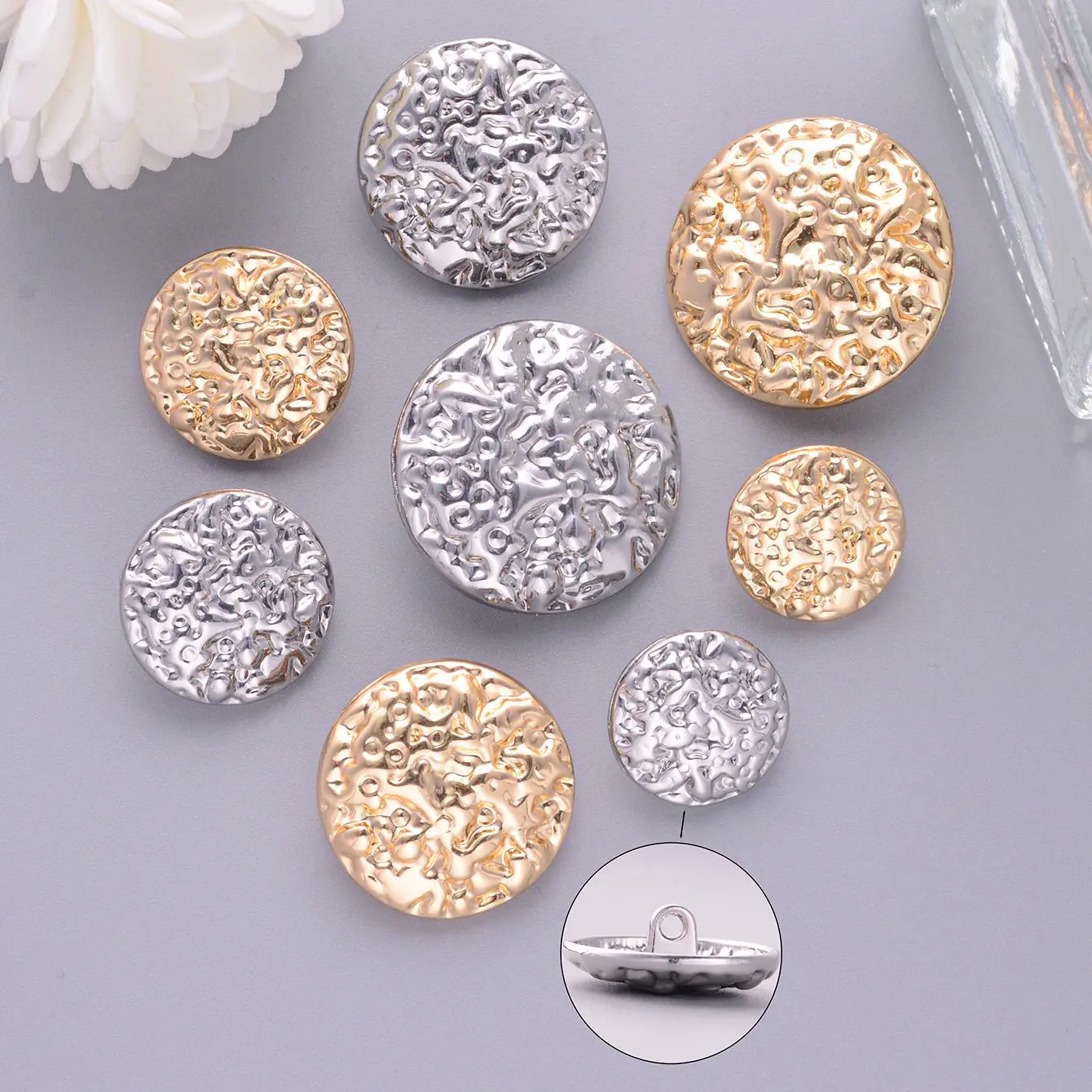 Vintage Button Set, 10pcs/set Metal Buttons, DIY Sewing Accessories for Clothes, Coats, Jackets, Bags, Hats, Shoes, Clothes Accessories