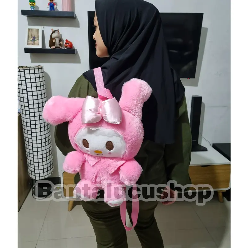 Tas Boneka Karakter Melody Ransel Wanita Kelinci Cute Bordir Ransel Anak Melody 2