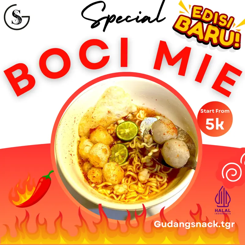 PAKET 10 BUNGKUS BASO ACI MIE HOTPOT INSTAN BOCI MIE KALDU KUAH Food Kuning Noodles Pedas Makanan 1