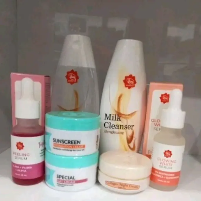 Paket glowing cerah plus peeling serum