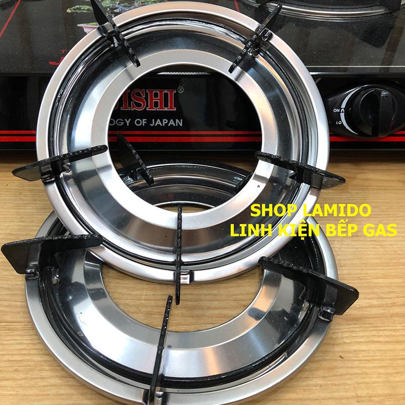 COMBO 2 Kiềng bếp gas 5 chân + 2 Khay mâm inox Fujishi dùng cho các loai bếp dương kính bếp đơn bếp đôi PHỤ KIỆN THAY THẾ