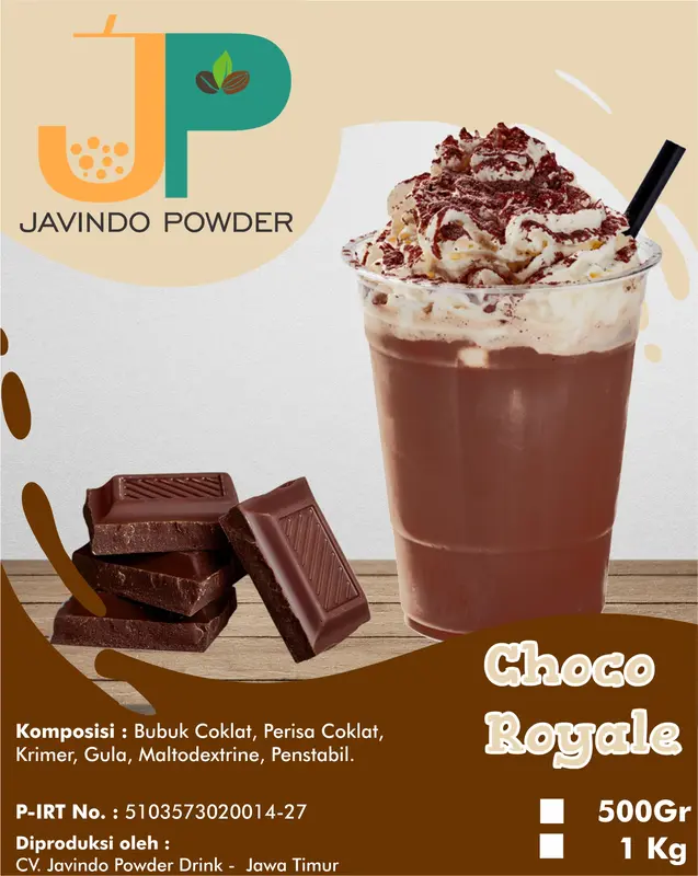 Bubuk Minuman Choco Royal 1KG - Javindo - Powder, Drink, Kopi 0