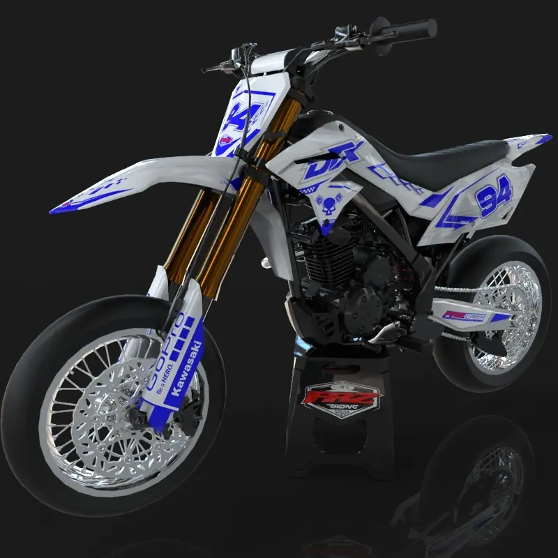 DD GRAPHICS Decal DTX DTRACKER Full Body  CRF - KLX BF - WR - DTX BISA REQUEST DESAIN 4